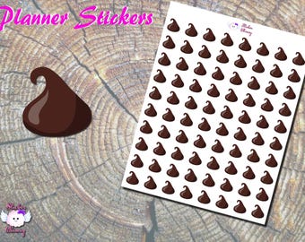 Chocolate Chip Planner Stickers, Cute Candy Stickers