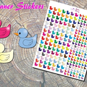 Rubberen eendje plannerstickers, badtijdstickers, dierenstickers, leuke stickers, kawaiistickers, Erin Condren, functioneel, herinnering