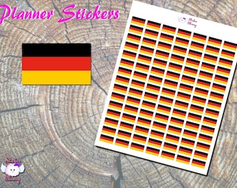 Germany Flag Planner Stickers: 105 Matte Stickers, National, Western Europe