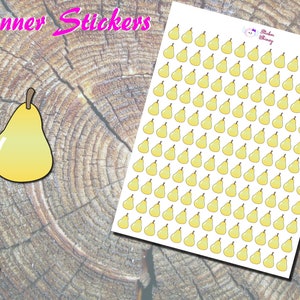 Stickers poire, agenda