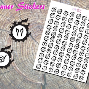Final Fantasy XIV Job Icon Planner Stickers, Printed Stickers, New Job Stickers, Cute, Game Stickers, Viper stickers, Pictomancer, Reminder