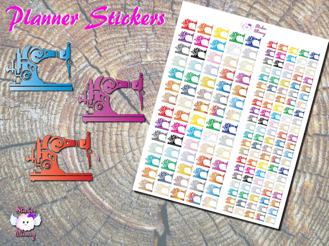 Sewing Machine Planner Stickers, Craft Stickers, 175 Count - Etsy