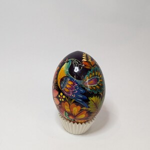 Ukrainian Easter Egg - traditional handmade Easter decorations with Petrykivka painting -  gift for Easter