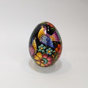 Ukrainian Easter Egg - traditional handmade Easter decorations with Petrykivka painting -  gift for Easter