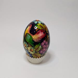 Ukrainian Easter Egg - traditional handmade Easter decorations with Petrykivka painting -  gift for Easter