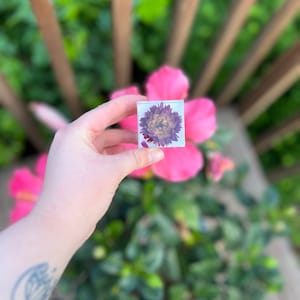 Resin flower paperweight