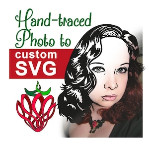 Foto a SVG - vector convertido personalizado trazado a mano - svg personalizado - vector personalizado - nacimiento, simpatía, único, recuerdo, adorno, archivo de corte