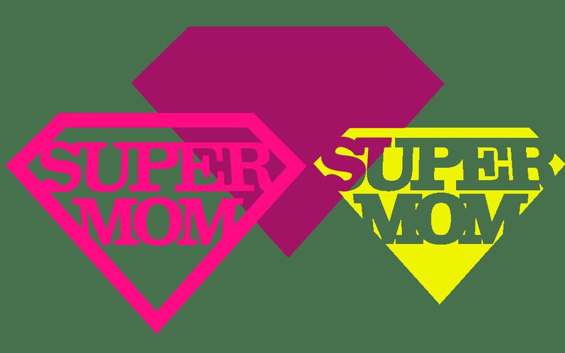 Download SuperMom in 3 layers SVG Mom T shirt Layered Multi Colored ...