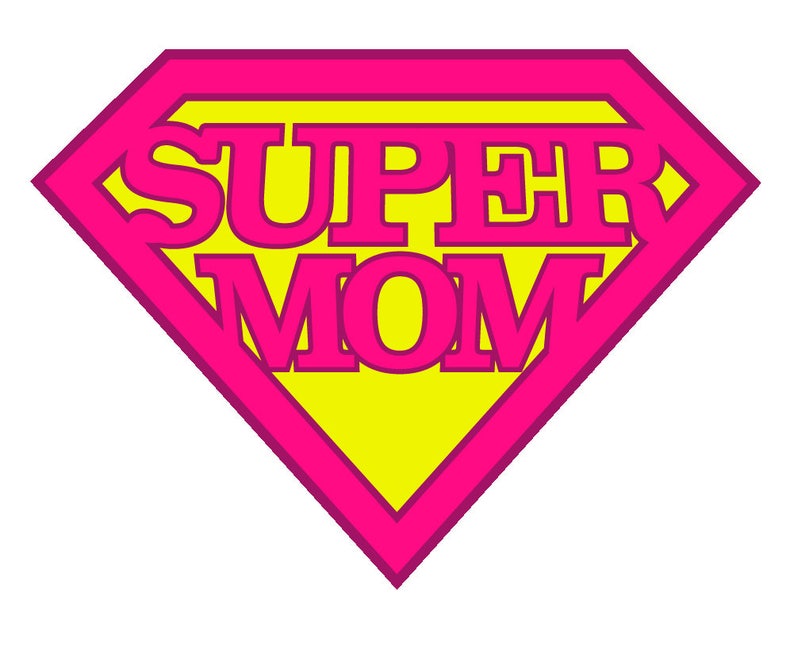 Download SuperMom in 3 layers SVG Mom T shirt Layered Multi Colored ...