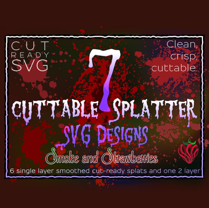 Download Scan N Cut Htv Design Blood Wound Silhouette 7 Cuttable Splatters Svg Design Set Horror Craft Halloween Splat Drip Texture Cricut Visual Arts Printing Printmaking Delage Com Br