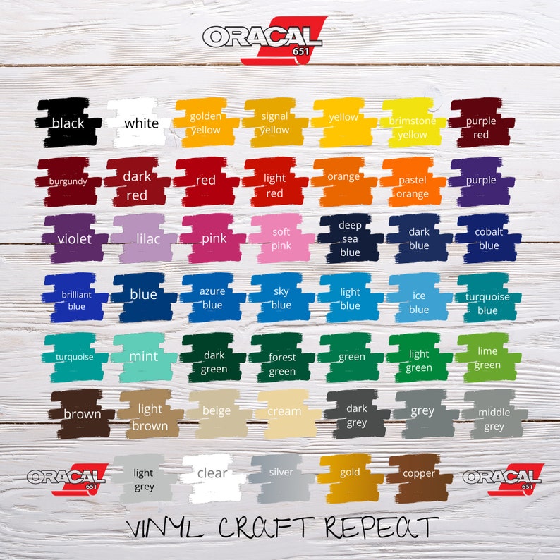 12 x 12 oracal 651 adhesive vinyl sheets permanent outdoor etsy