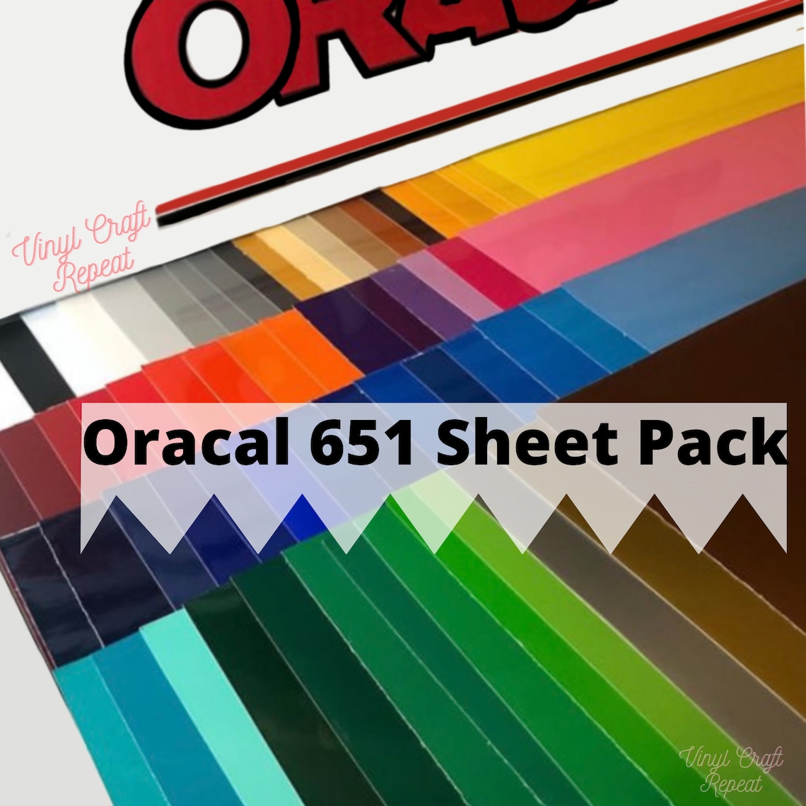 12 X 12 Oracal 651 63 Sheet Pack 651 Vinyl Sheet Bundle Etsy