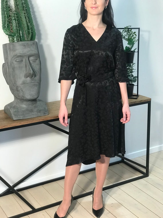 black midi dress occasion