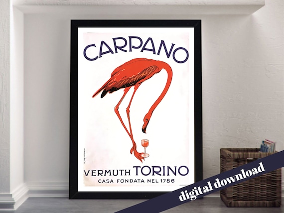 CARPANO Torino Vermuth Vintage Poster - Digital Download - Vintage