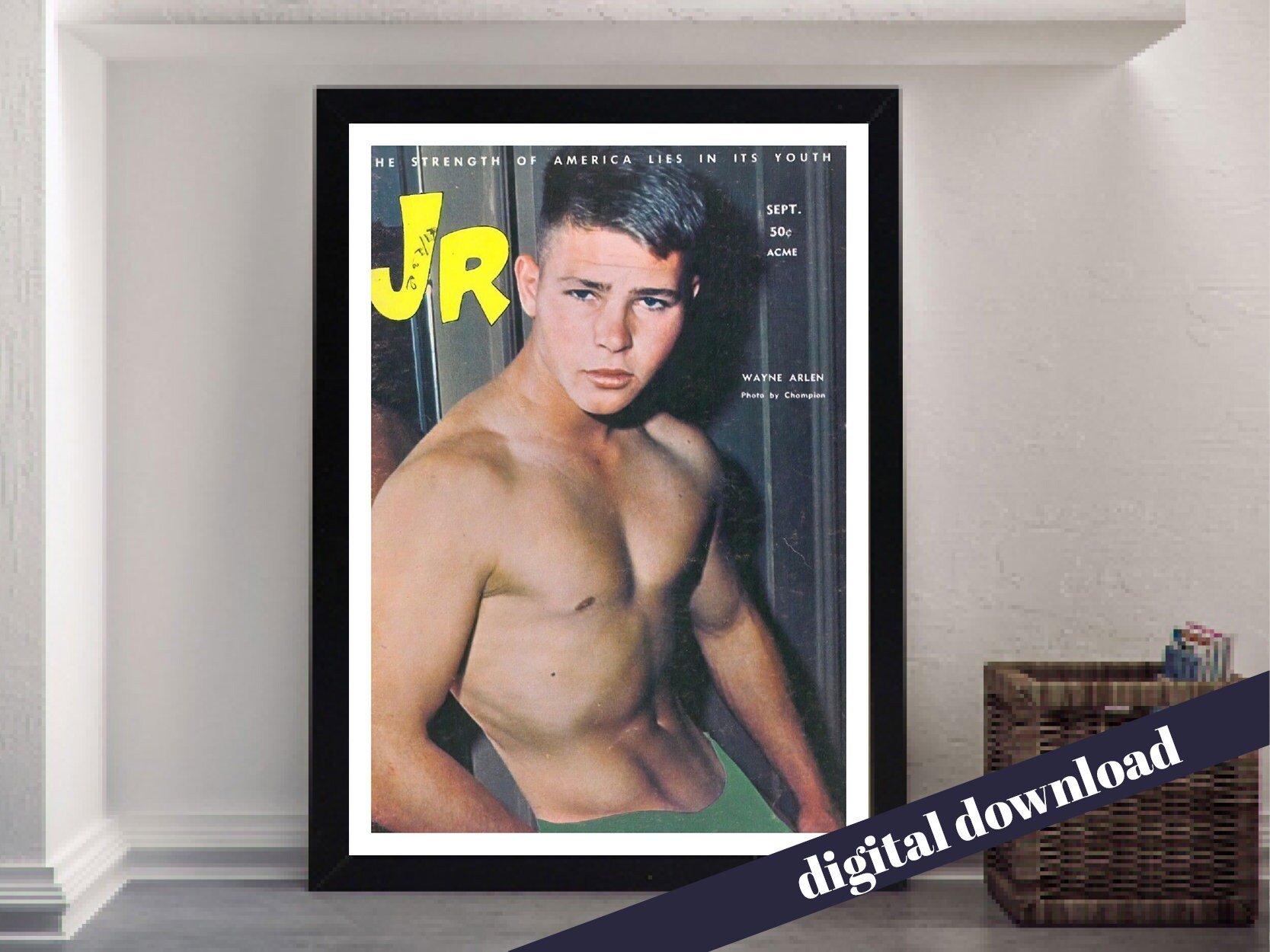 Set of 4 Vintage JR JUNIOR Magazine Gay Muscle Physique Magazine Cover ...