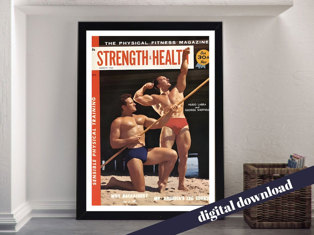STRENGTH & HEALTH Vintage Beefcake Muscle Physique Magazine Cover ...