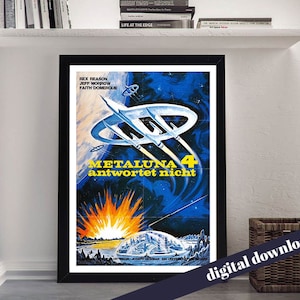 This Island Earth - Vintage Movie Poster - Digital Printable Download - Retro Cinema, Film, Retro, Sci-Fi, Science Fiction