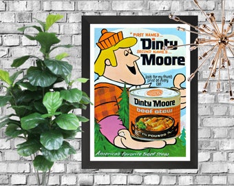 1939 DINTY MOORE Beef Stew Hormel Food Budget Vintage Print Ad - Etsy