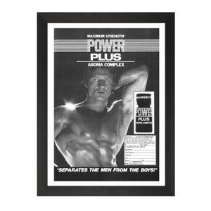 Power Plus Poppers - 80s Amyl Poppers Advert Poster - Printable Download  - Printable Art - Vintage Retro Art