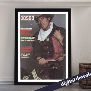 COSCO Vintage Adult Magazine Cover Poster - Digital Printable A3 Download - Gay, Vintage, Queer, LGBT, Adult