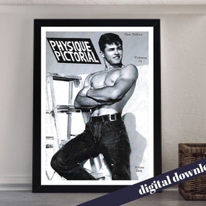 Set of 4 PHYSIQUE PICTORIAL Vintage Gay Muscle Physique Magazine Covers