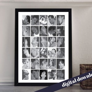 Vintage Gay Adult Collage Climax Face Art - Digital Printable A3 Download - Retro, 80s, Gay, LGBT, Queer, Cinema, Adult Film