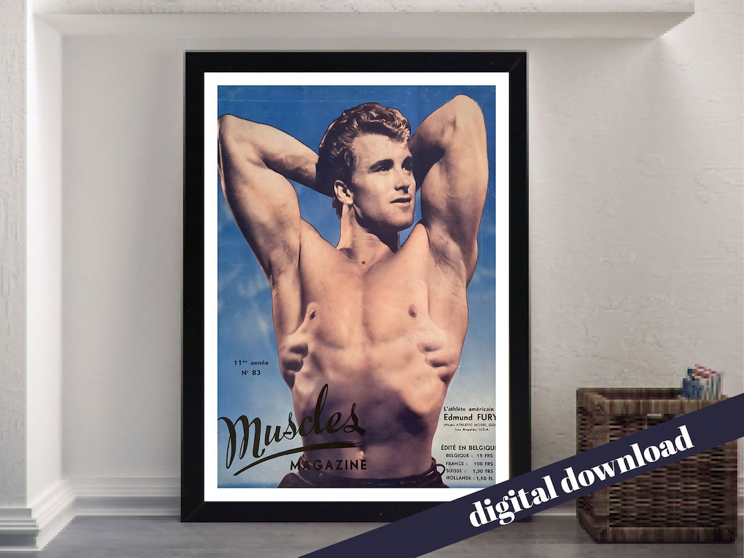MUSCLES MAGAZINE Vintage Beefcake Muscle Physique Magazine Cover ...