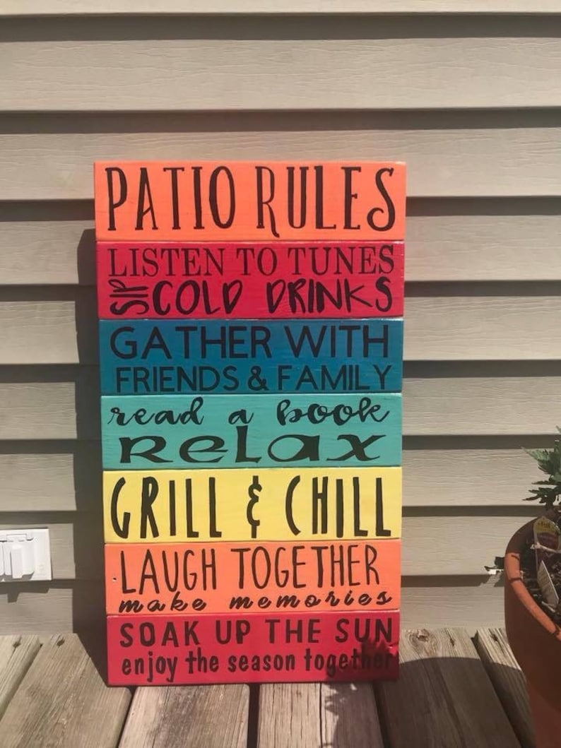 Lake rules porch rules sign deck rules cottage rules sign Etsy