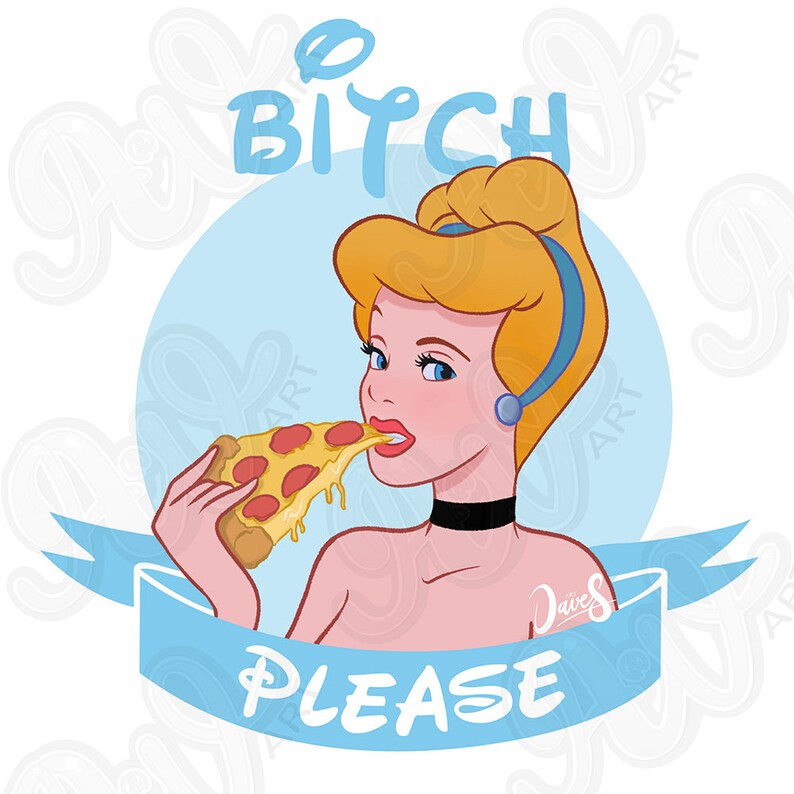 Handmade Grocery bag Shopping bag Princess bag Cotton bag Bitch Please Cinderella Fun Art Disney bag Canvas tote Tote Bag