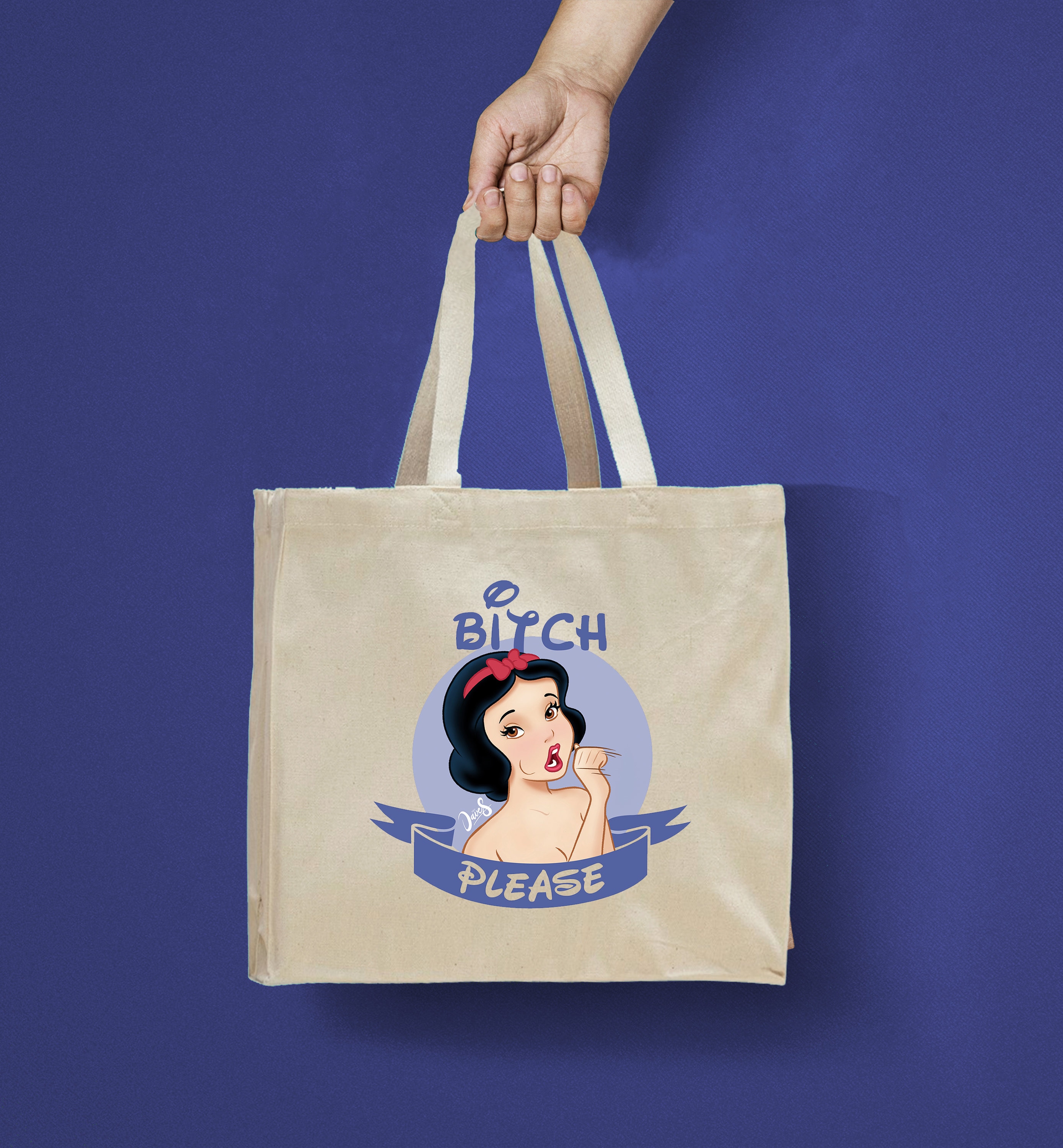 snow white tote bag