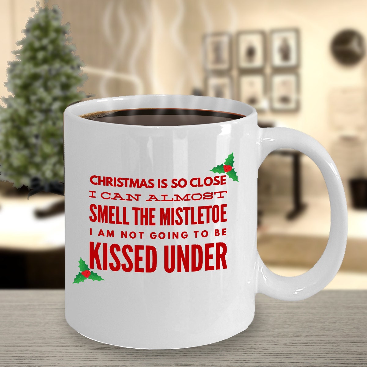 Nog Hog Eggnog Hedgehog Funny Christmas Mug - 12oz Ceramic Novelty Holiday Coffee Cup