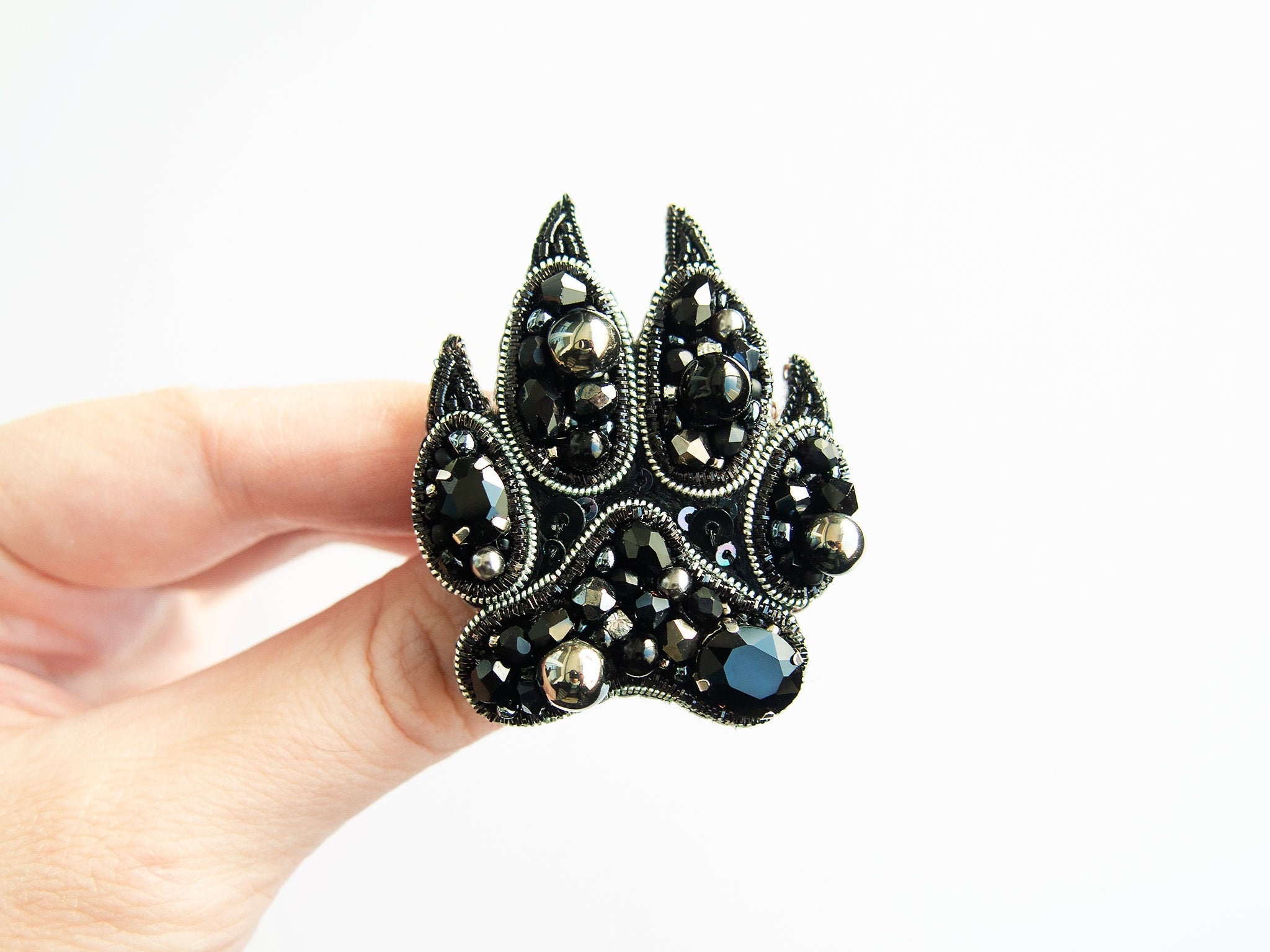 Custom paw print lapel pin Personalized dog pin brooch Etsy