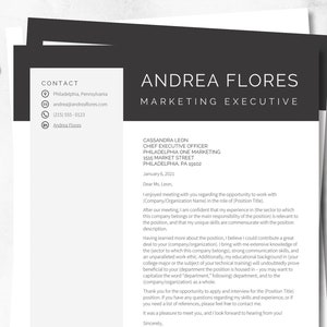 Modern Resume Template Professional Resume CV Template Instant Download Resume CV Microsoft Word Resume Template CV Template Resume Template image 6