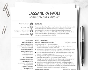 Resume Template Instant Download CV Template Cover Letter Professional Resume Design Creative Resume DIY Printable Modern Resume CV Resume