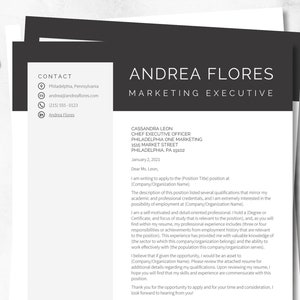 Modern Resume Template Professional Resume CV Template Instant Download Resume CV Microsoft Word Resume Template CV Template Resume Template image 5