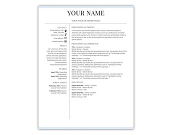 Resume Template Instant Download CV Template Cover Letter Resume CV Modern Resume Template Professional Resume Free Resume Template CV