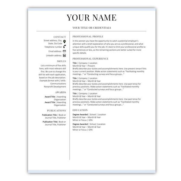 Resume Template Instant Download CV Template Cover Letter Resume CV Modern Resume Template Professional Resume Free Resume Template CV