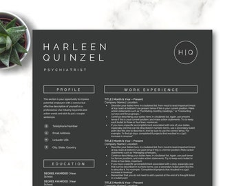 Resume Template Word, CV Template, Cover Letter, Teacher Resume Template, Professional and Creative Resume, Nurse Resume, Instant Download