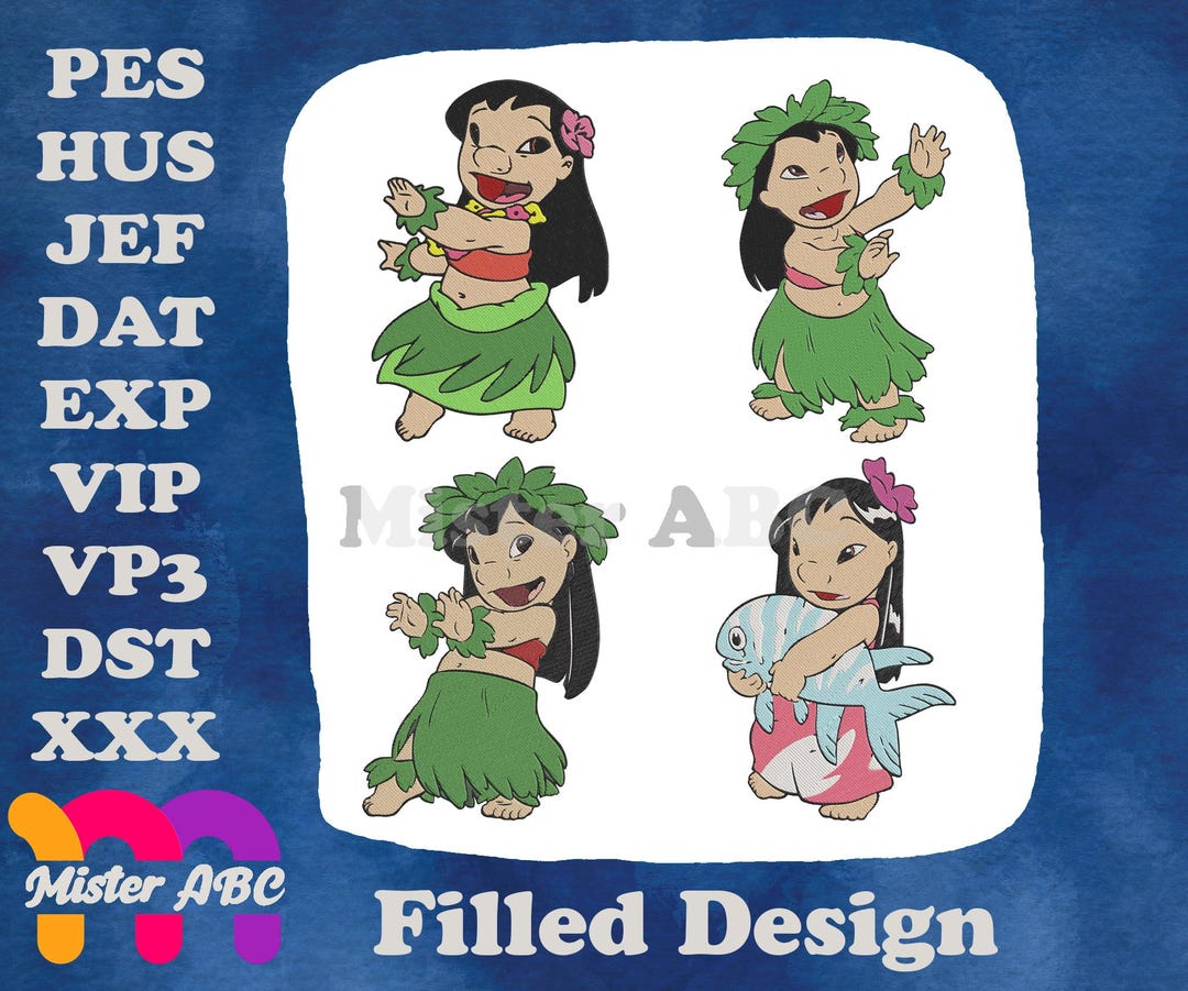 Disney Lilo Stitch Lilo Hula Dancing Hawaiian Outfits Traditional Dance ...