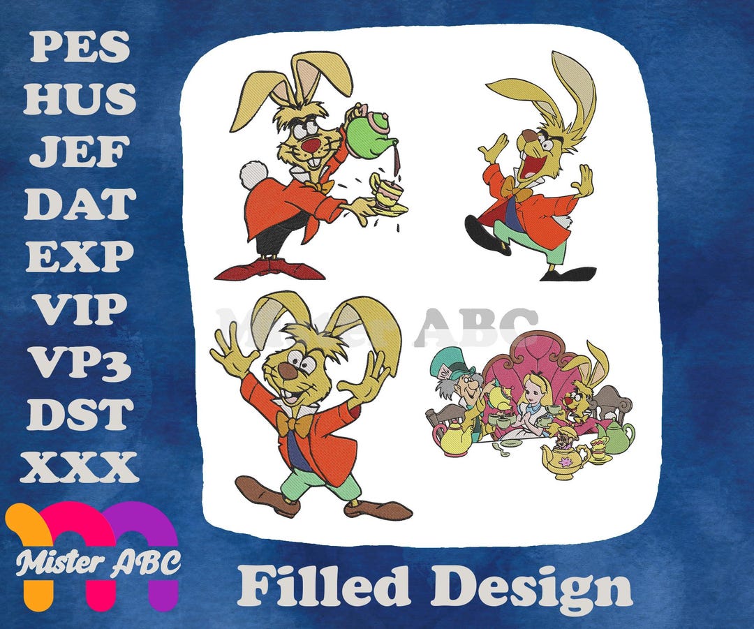 Alice in Wonderland March Hare and Dormouse at the Mad Tea Py ...