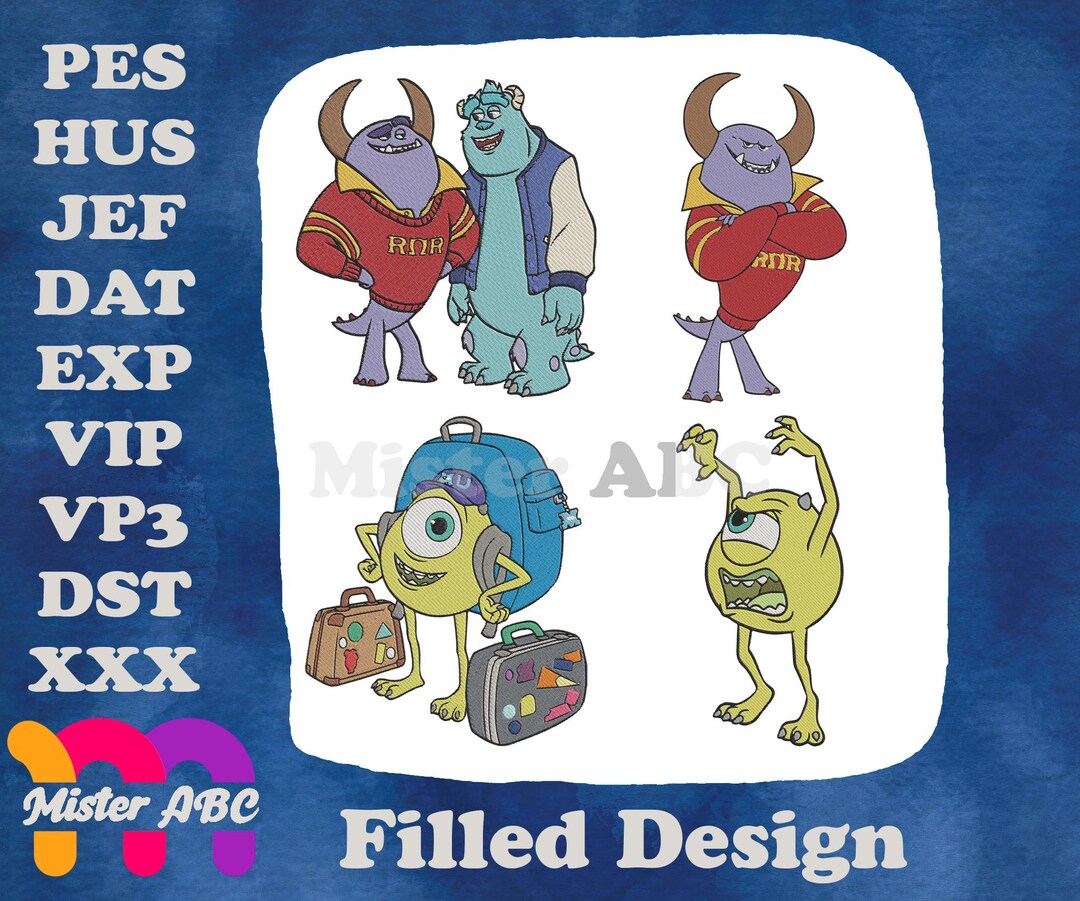 Disney Pixar Monsters University Sulley Ror Jacket Mike Hat Suitcase ...