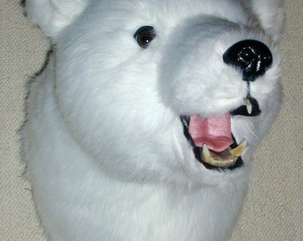polar bear head etsy