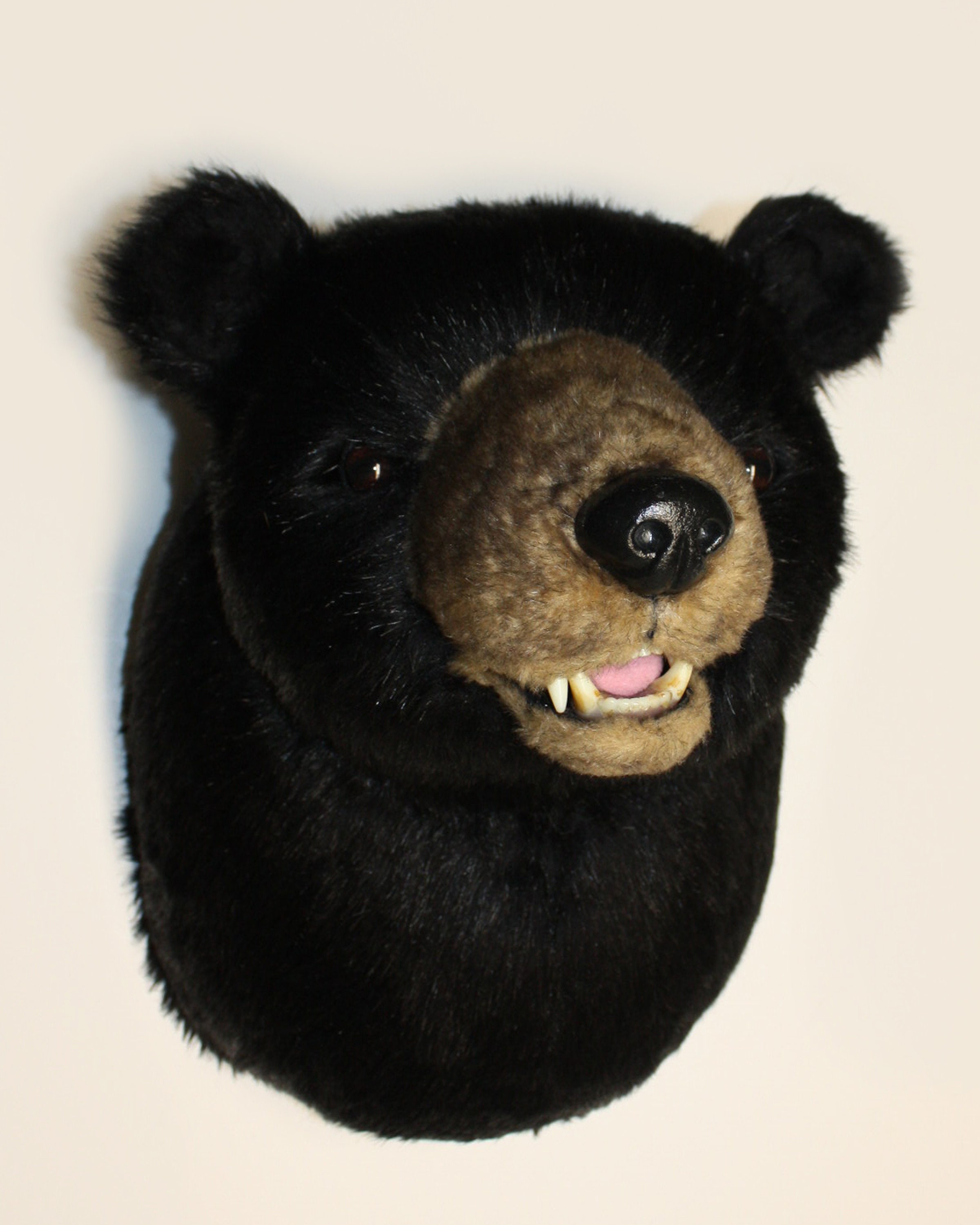 Stuffed bear head mount sale