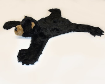 Plush Black Cub Rug - Small