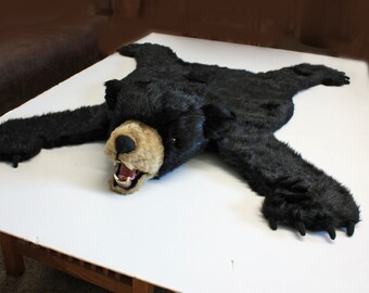 Plush Bear Rug - Medium, Open Mouth