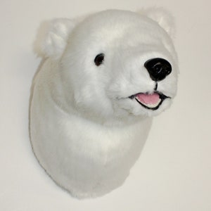 Polar Bear Large Plush Wall Mount - &#39;Anouk&#39;