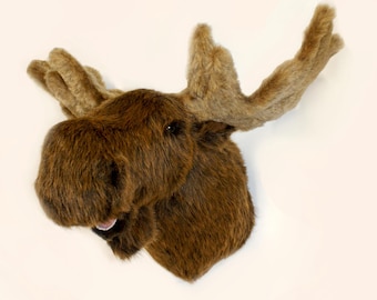 Moose Large Plush Wall Mount - 'Mitch'