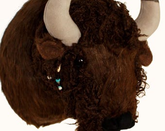 Fairgame Wildlife Buffalo Large Plush Wall Mount - 'Tatanka'
