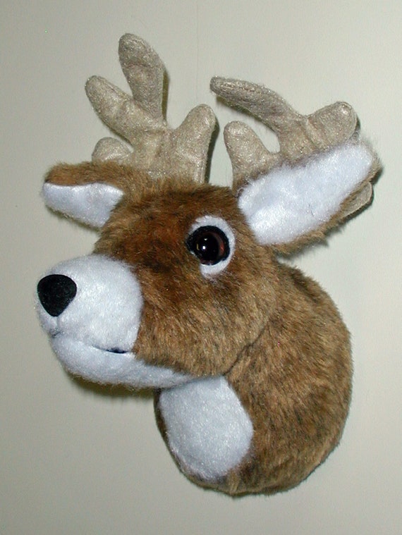 stuffed animal deer mount