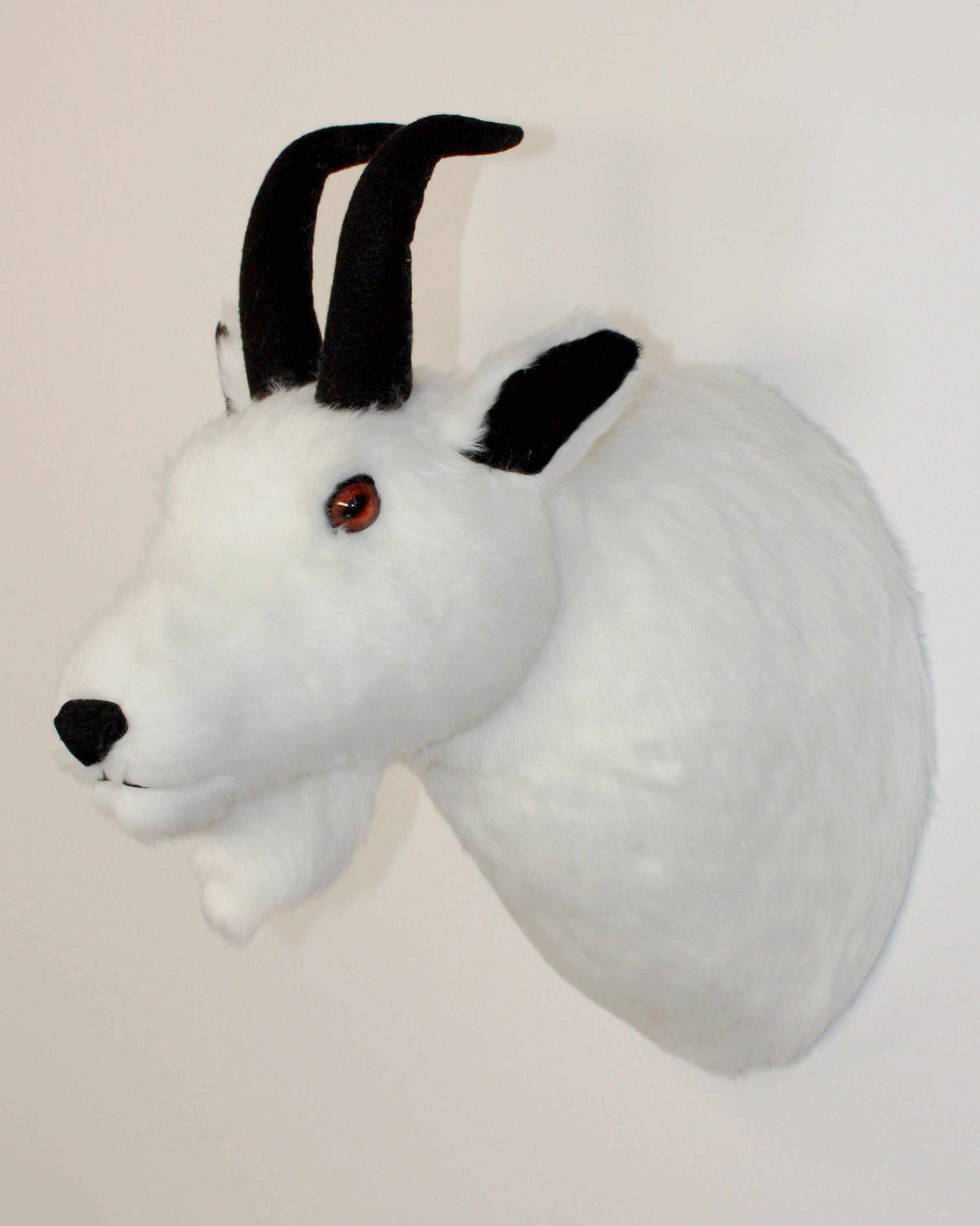 Plush Mountain Goat Head vinnie Van Goat X large Wall Mount Etsy